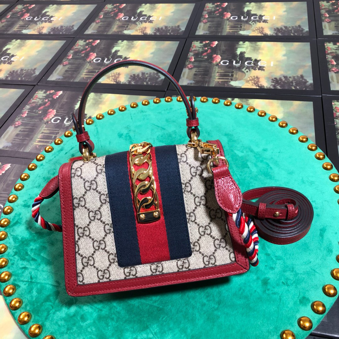 Gvc*1 Sylvie leather bag in Red 470270