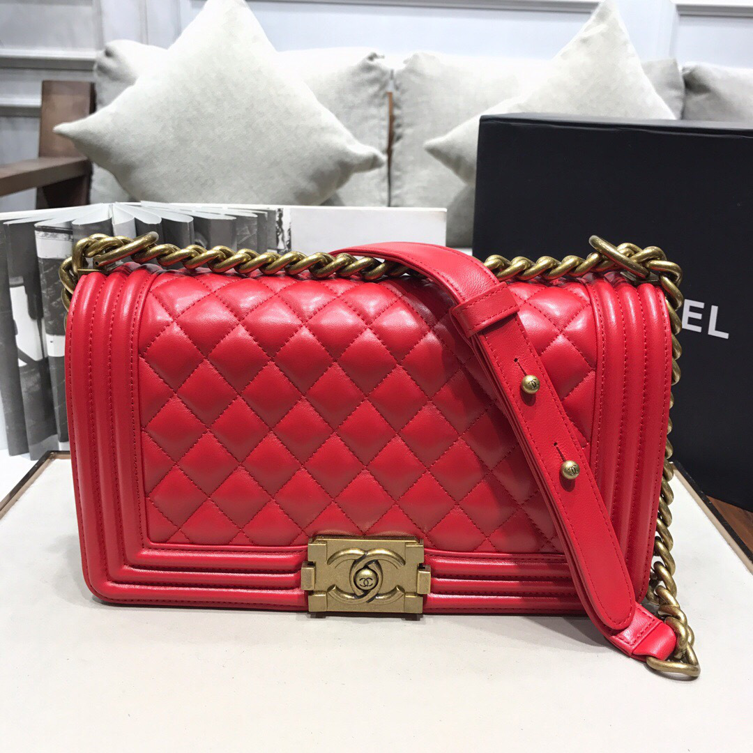 Ch**el Leboy lambskin Bag in Red 67086