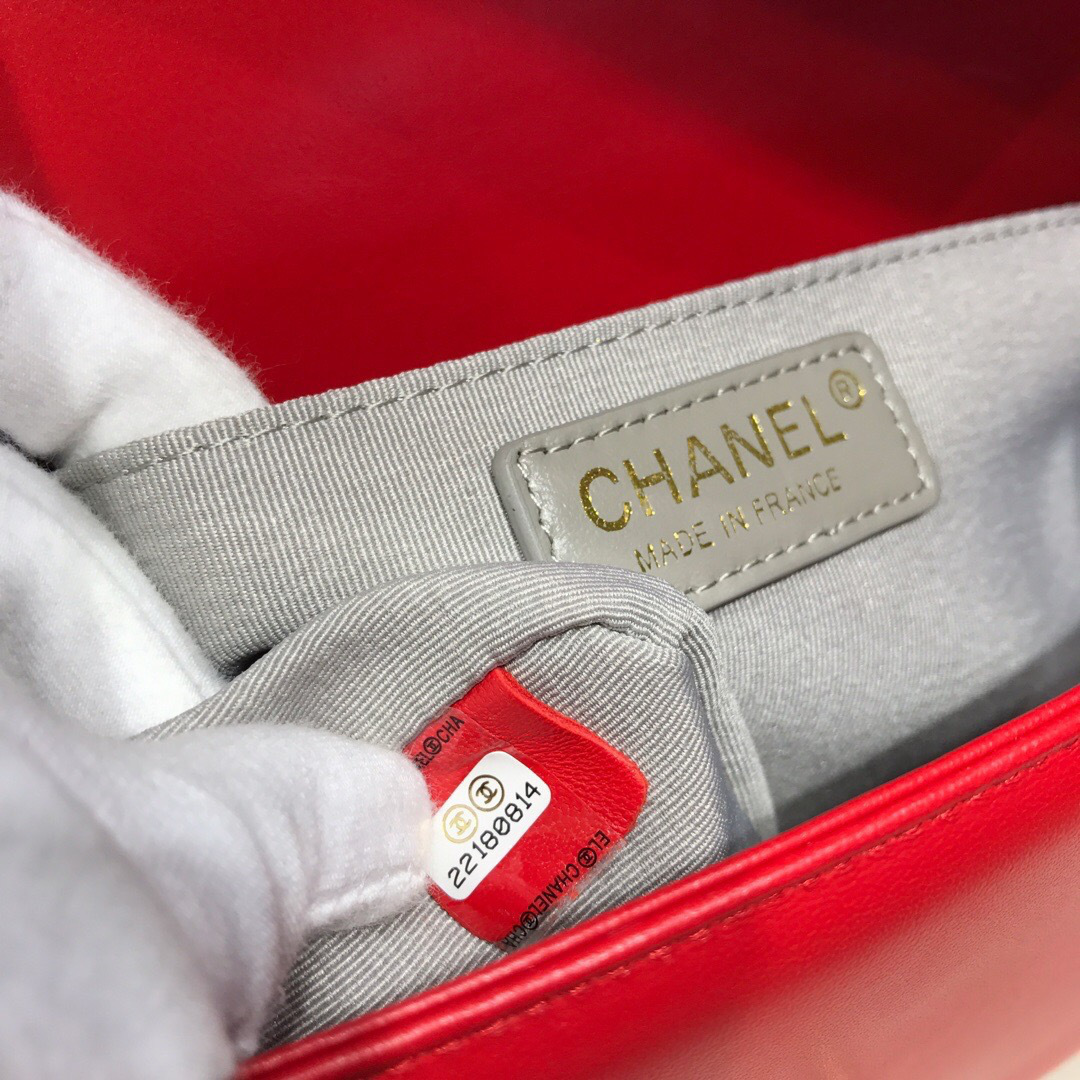 Ch**el Leboy lambskin Bag in Red 67086