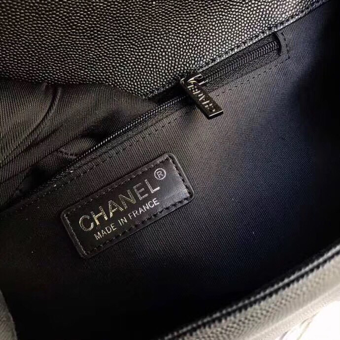 Ch**el leboy calfskin bag in black 30cm