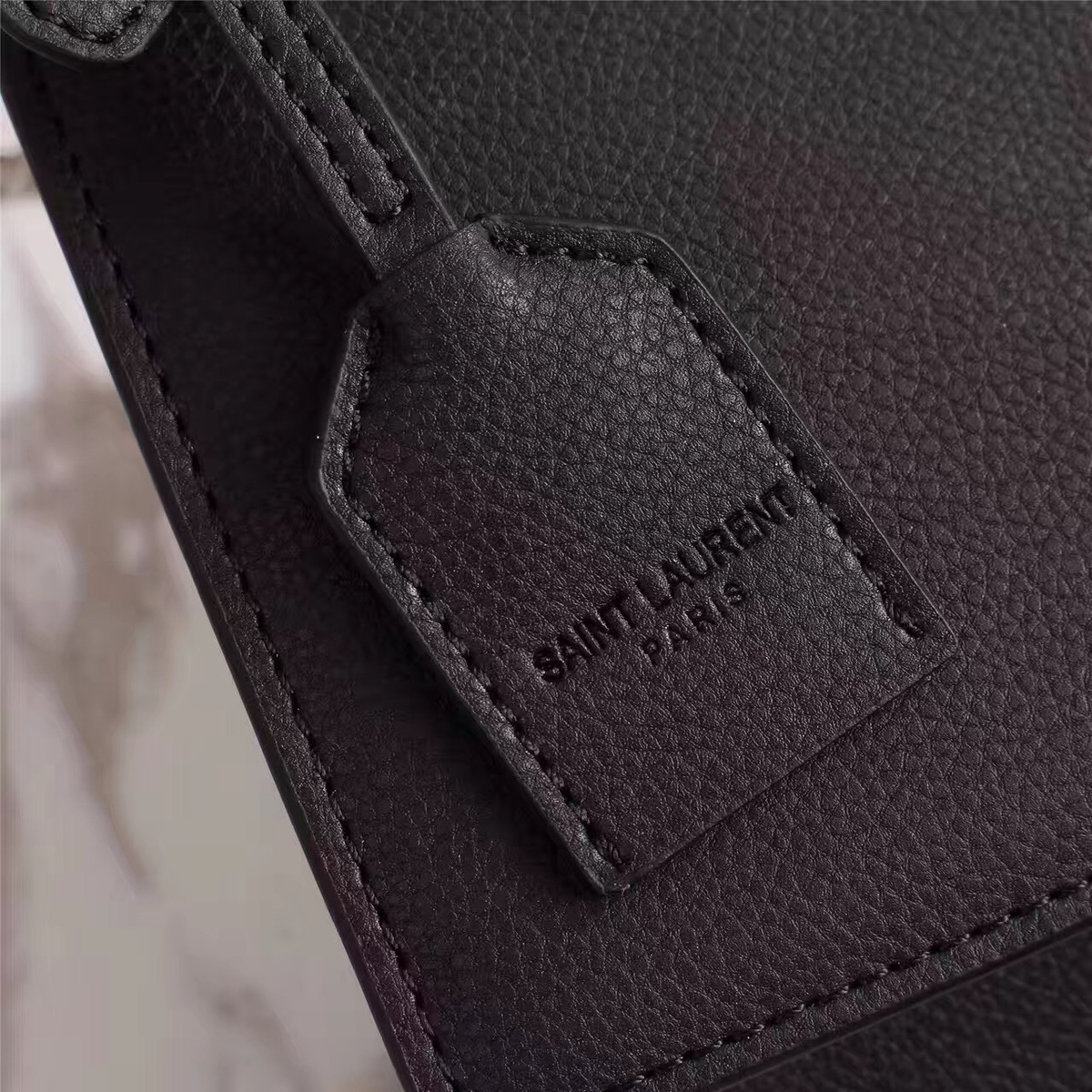 Y51 Real leather Handbag with Black 26606