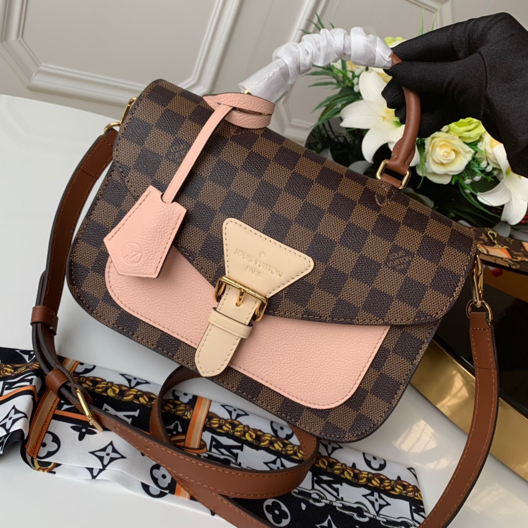 L0vis Vvtt0n Damier Ebene Crossbody Handbag Pink N40148