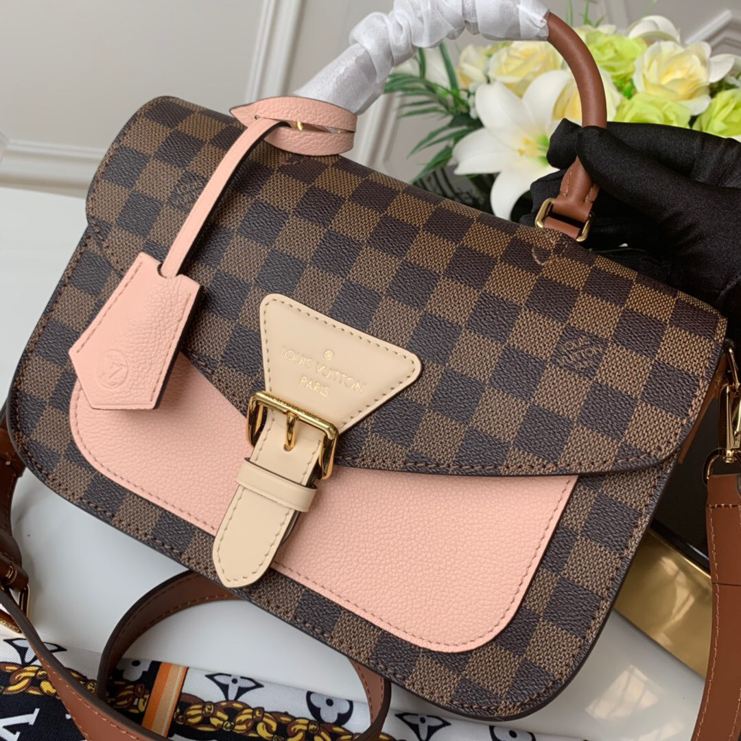 L0vis Vvtt0n Damier Ebene Crossbody Handbag Pink N40148