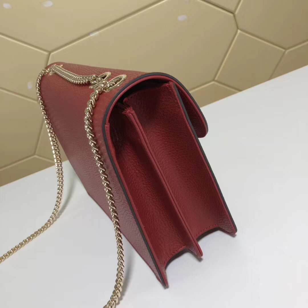 Gvc*1 Marmont Shoulder Red Leather Cross Body Bag 510303