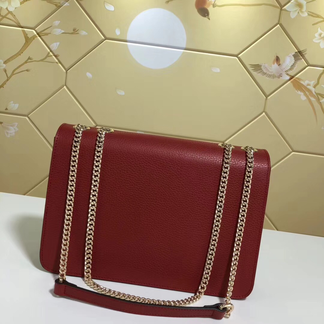 Gvc*1 Marmont Shoulder Red Leather Cross Body Bag 510303
