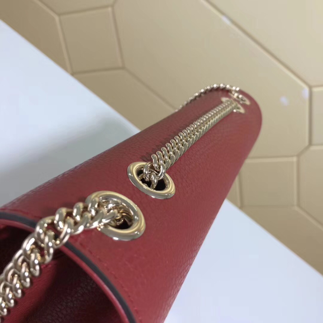 Gvc*1 Marmont Shoulder Red Leather Cross Body Bag 510303