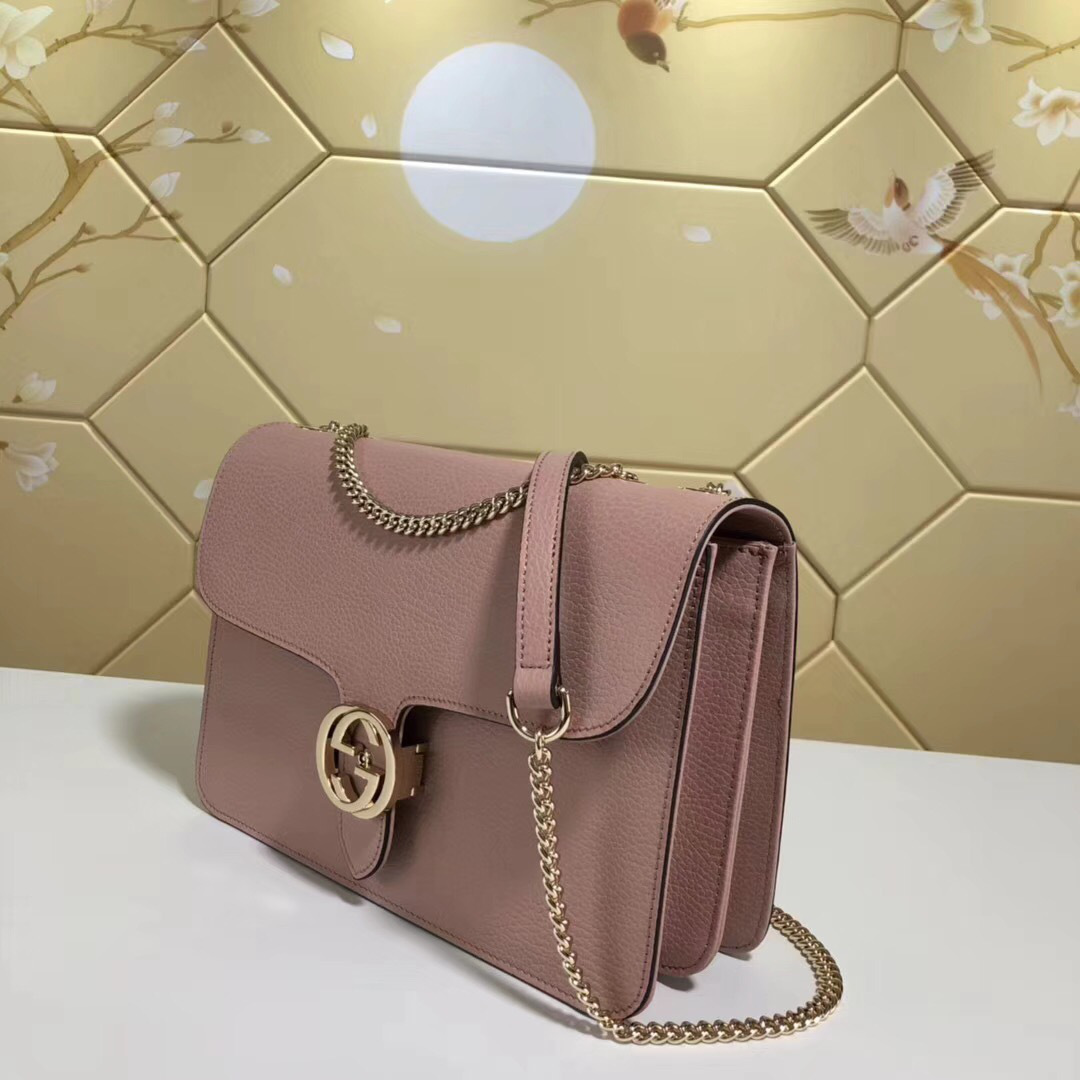 Gvc*1 Marmont Shoulder Pink Leather Cross Body Bag 510303