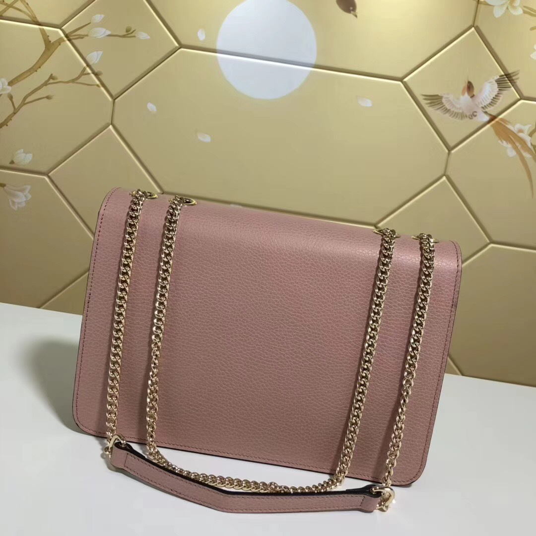 Gvc*1 Marmont Shoulder Pink Leather Cross Body Bag 510303
