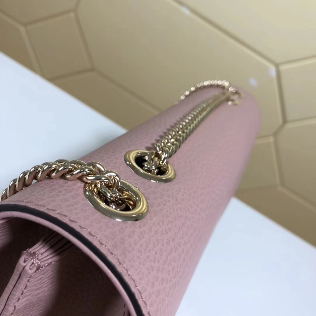 Gvc*1 Marmont Shoulder Pink Leather Cross Body Bag 510303