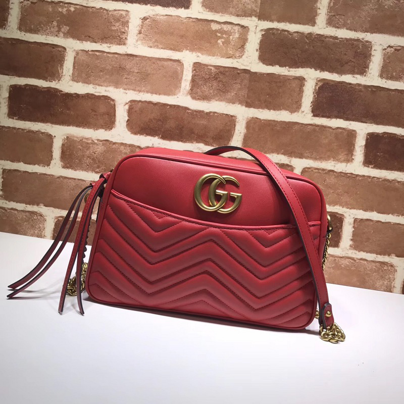 Gvc*1 Marmont medium shoulder bag red 443499 Bagsaa