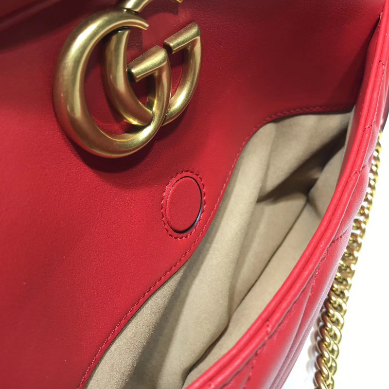 Gvc*1 Marmont medium shoulder bag red 443499 Bagsaa