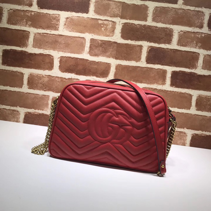 Gvc*1 Marmont medium shoulder bag red 443499 Bagsaa