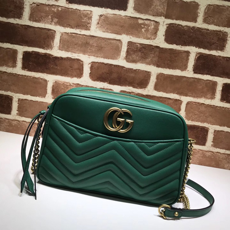 Gvc*1 Marmont medium shoulder bag green 443499 Bagsaa