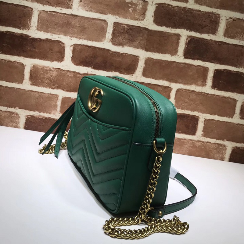 Gvc*1 Marmont medium shoulder bag green 443499 Bagsaa