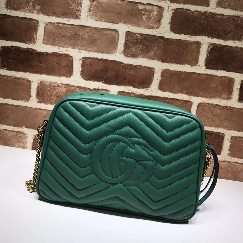 Gvc*1 Marmont medium shoulder bag green 443499 Bagsaa