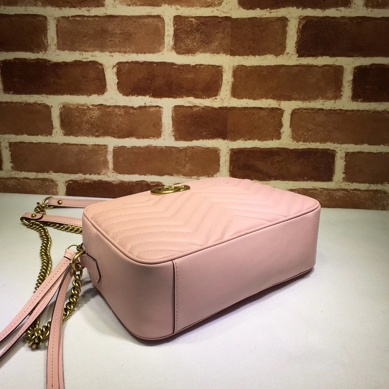 Gvc*1 Marmont medium shoulder bag pink 443499 Bagsaa