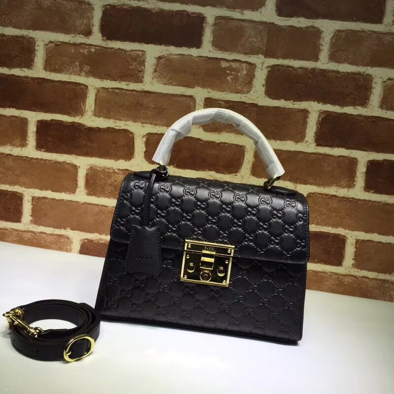 Gvc*1 Padlock Signature Top Handle Bag black 453188