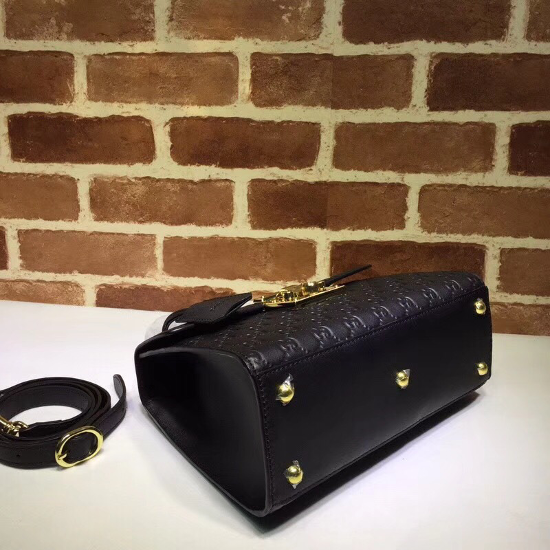 Gvc*1 Padlock Signature Top Handle Bag black 453188
