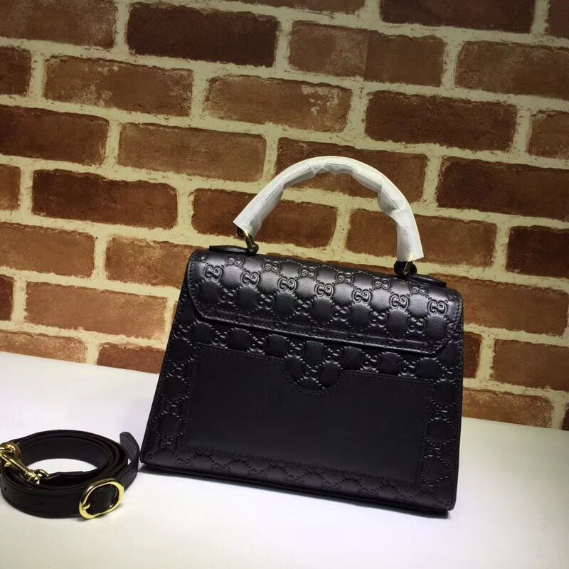 Gvc*1 Padlock Signature Top Handle Bag black 453188