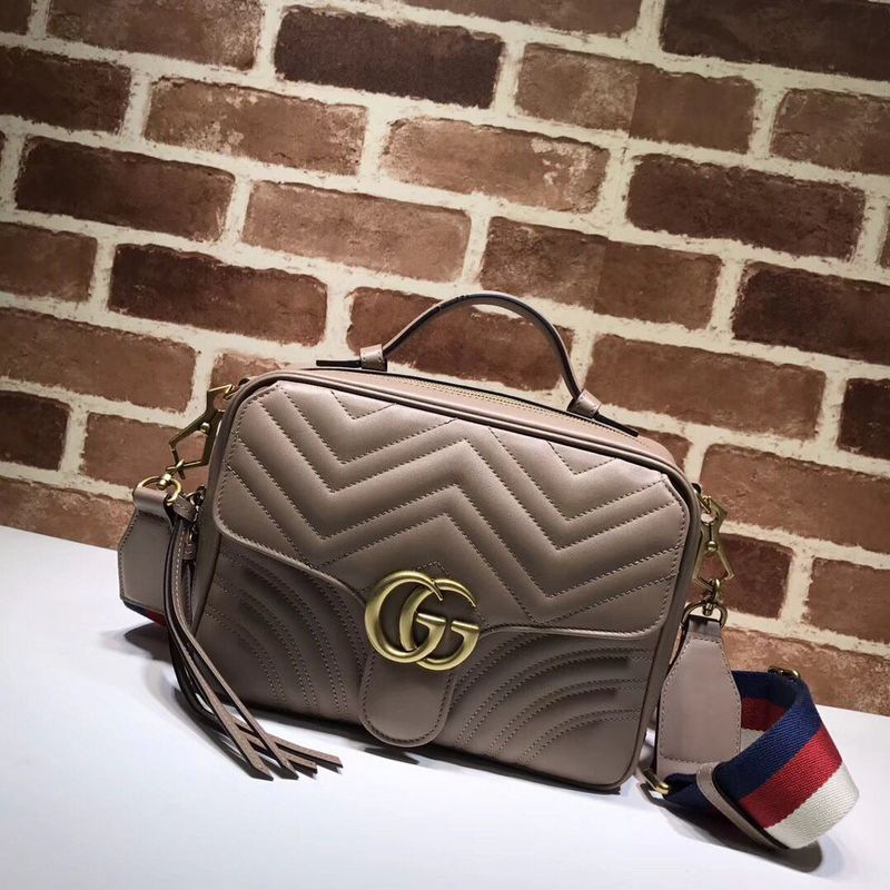 Gvc*1 Marmont leather shoulder bag pink 498100 Bagsaa