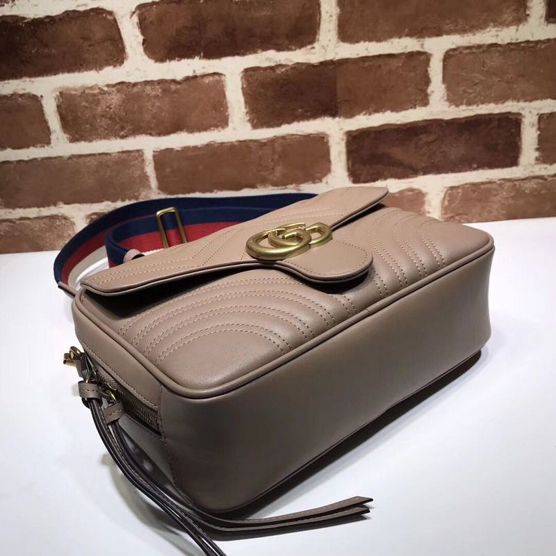Gvc*1 Marmont leather shoulder bag pink 498100 Bagsaa