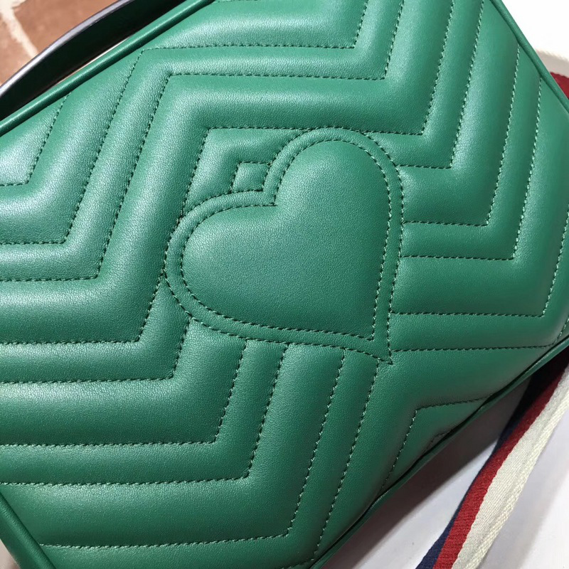 Gvc*1 Marmont leather shoulder bag green 498100 Bagsaa