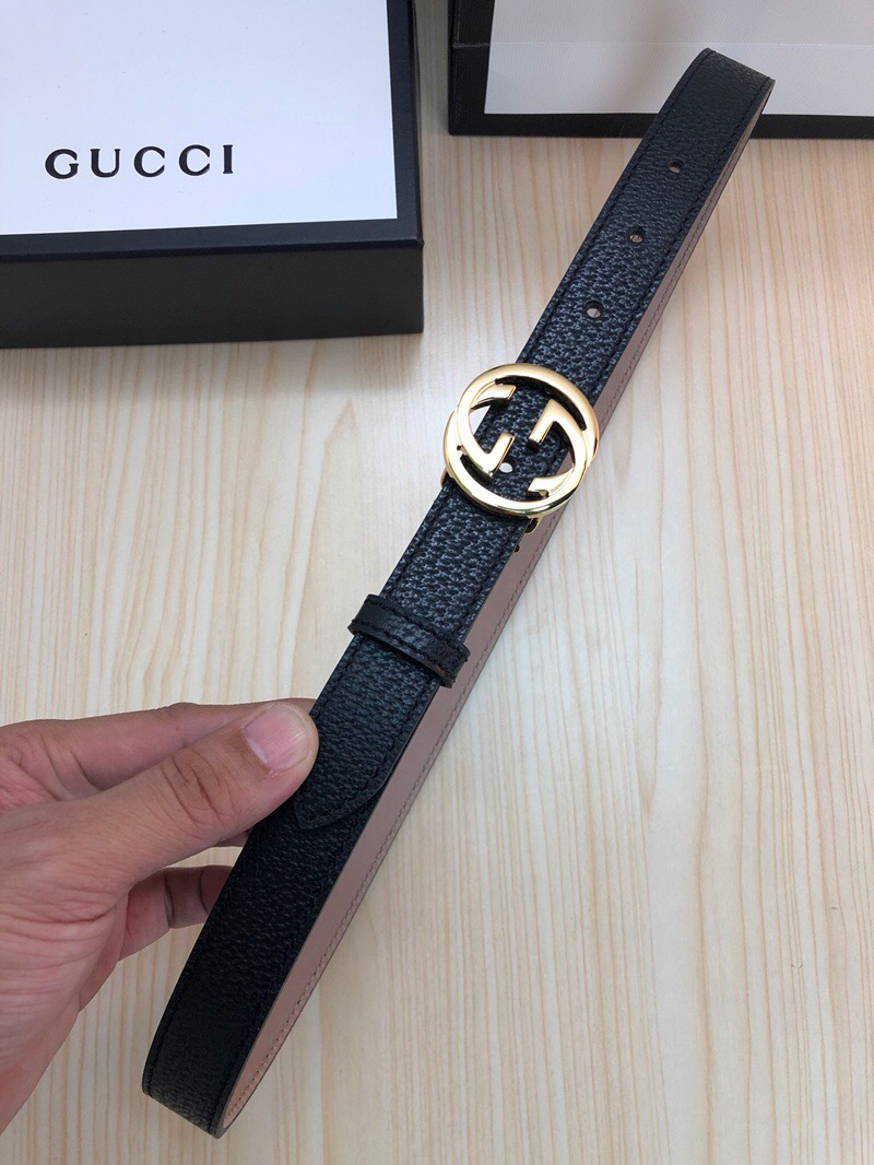 Gvc*1 Belt Black Gold Hardware