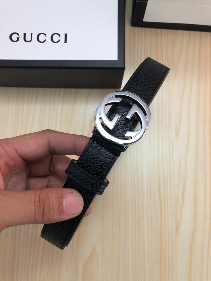 Gvc*1 Belt Black Silver Hardware