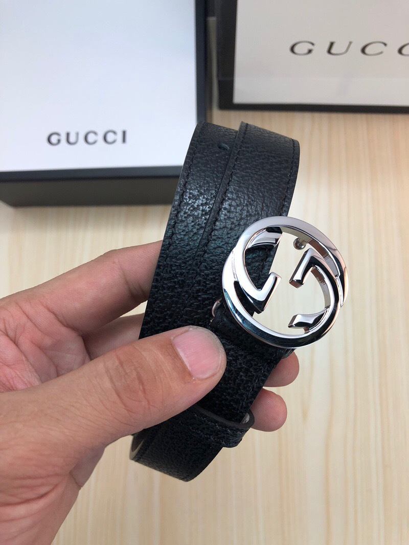 Gvc*1 Belt Black Silver Hardware