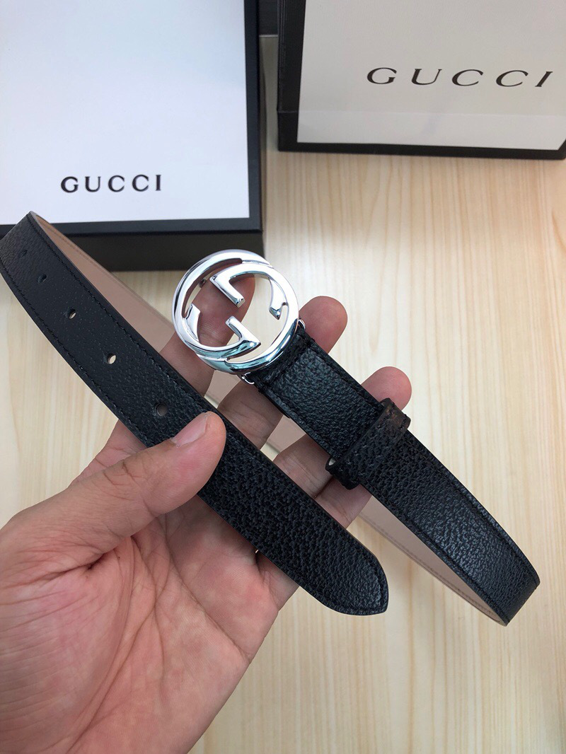 Gvc*1 Belt Black Silver Hardware