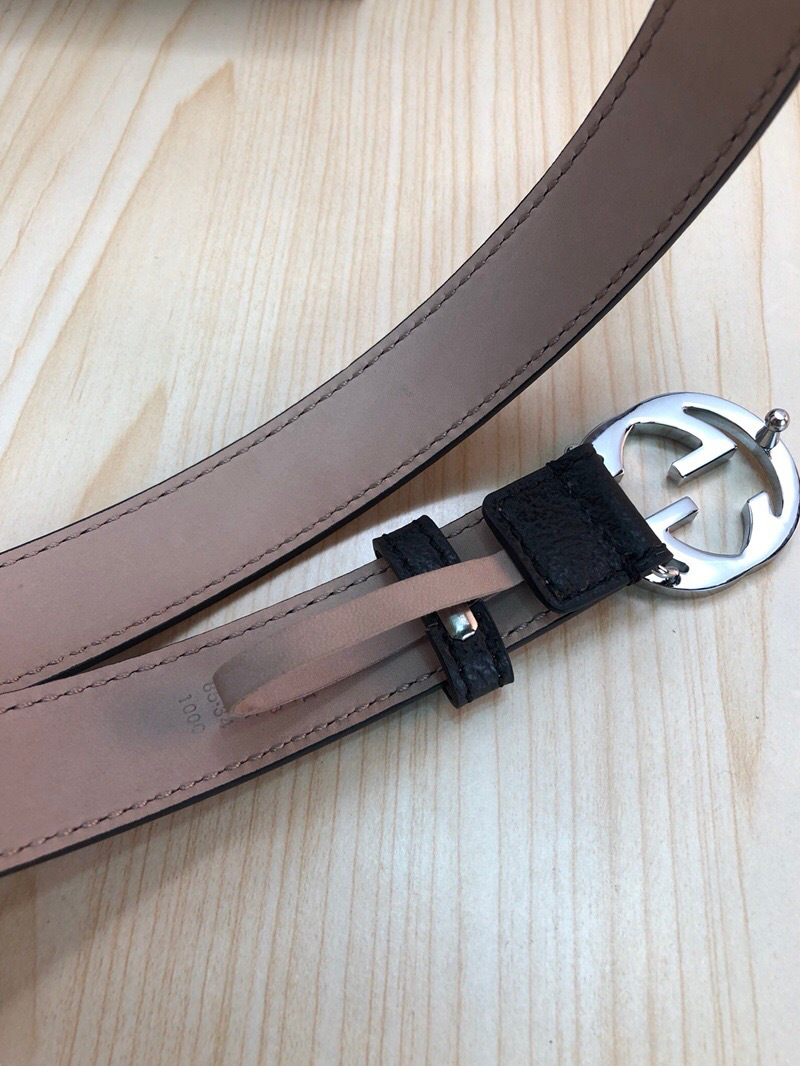Gvc*1 Belt Black Silver Hardware