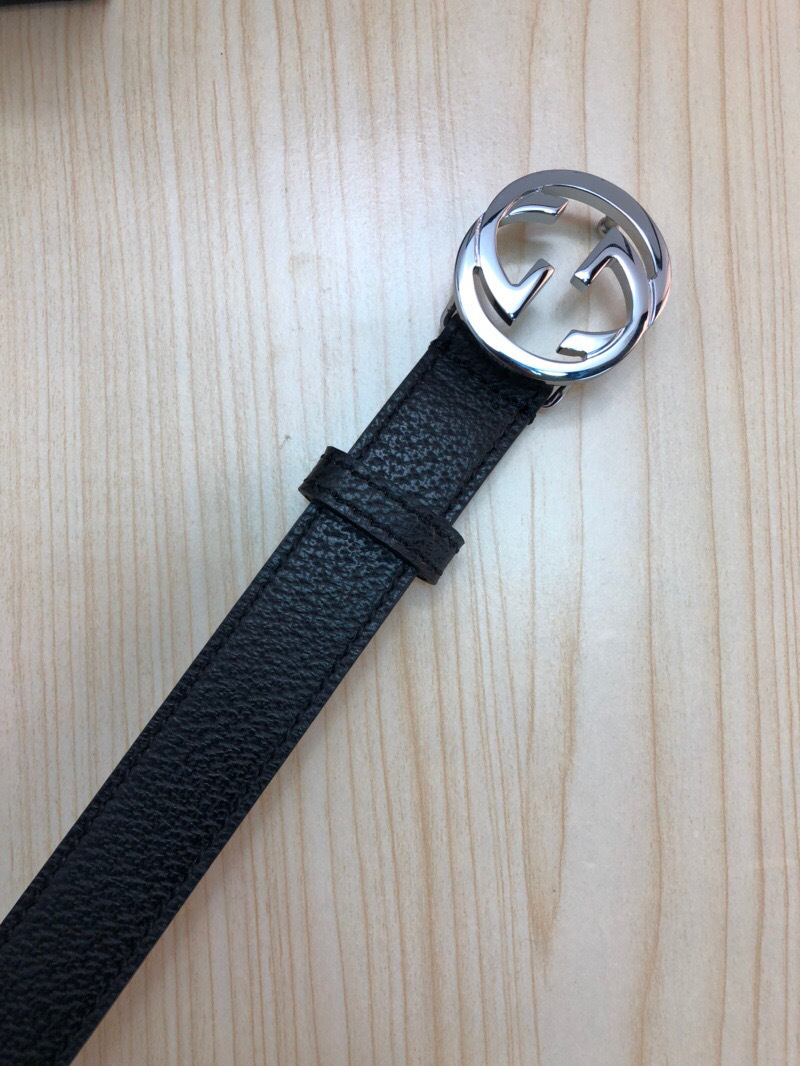 Gvc*1 Belt Black Silver Hardware