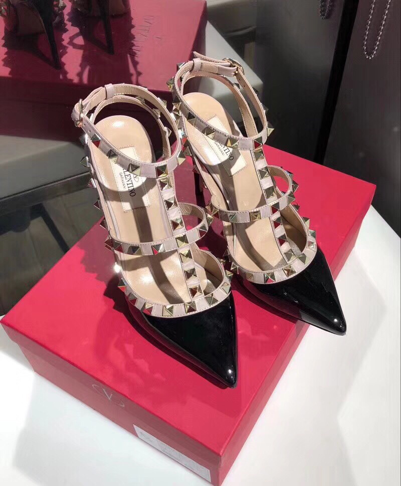 Va1e*ntin0 shoes Black 10cm