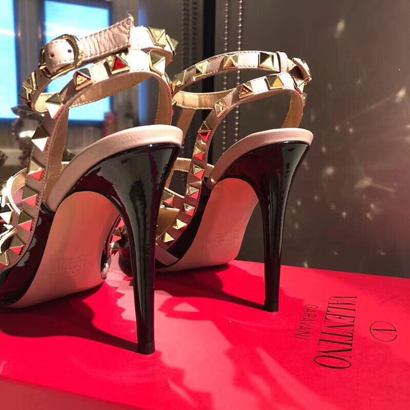 Va1e*ntin0 shoes Black 10cm