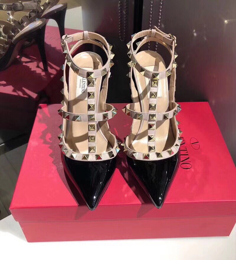 Va1e*ntin0 shoes Black 10cm