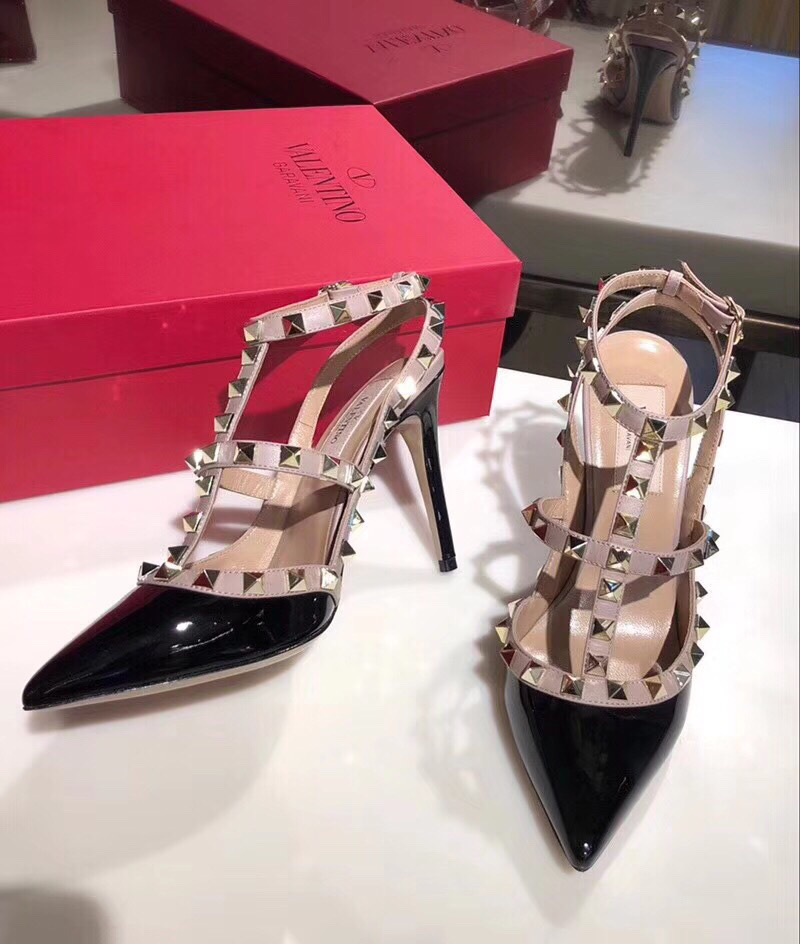 Va1e*ntin0 shoes Black 10cm