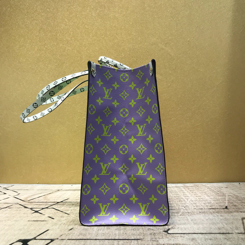 L0vis Vvtt0n Monogram Women Onthego Handbag Green and Purple M44570