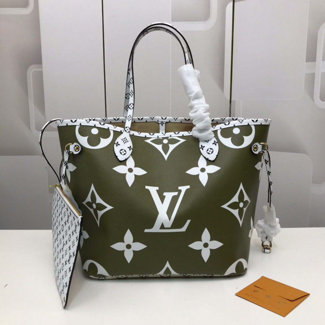 L0vis Vvtt0n Monogram Neverfull Green Handbag M44568 Bagsaa