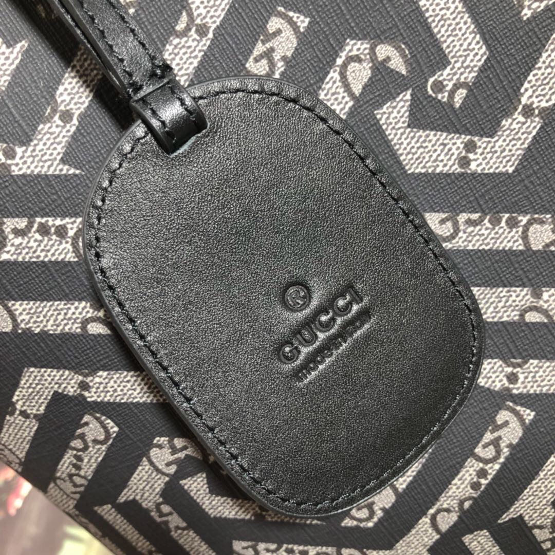 Gvc*1 Tote Calfskin Black Bag 368568