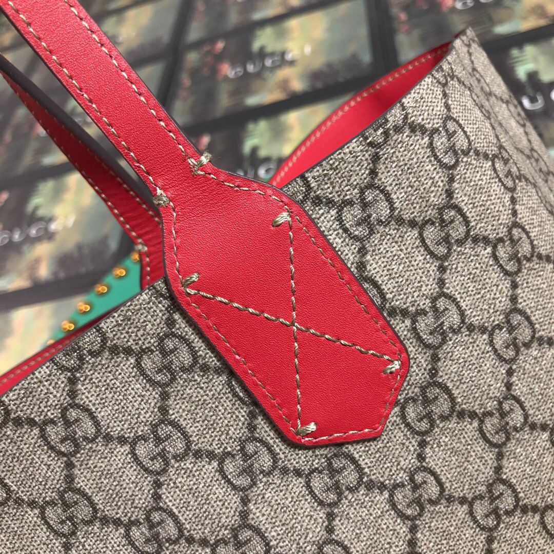 Gvc*1 Tote Calfskin Red Bag 368568