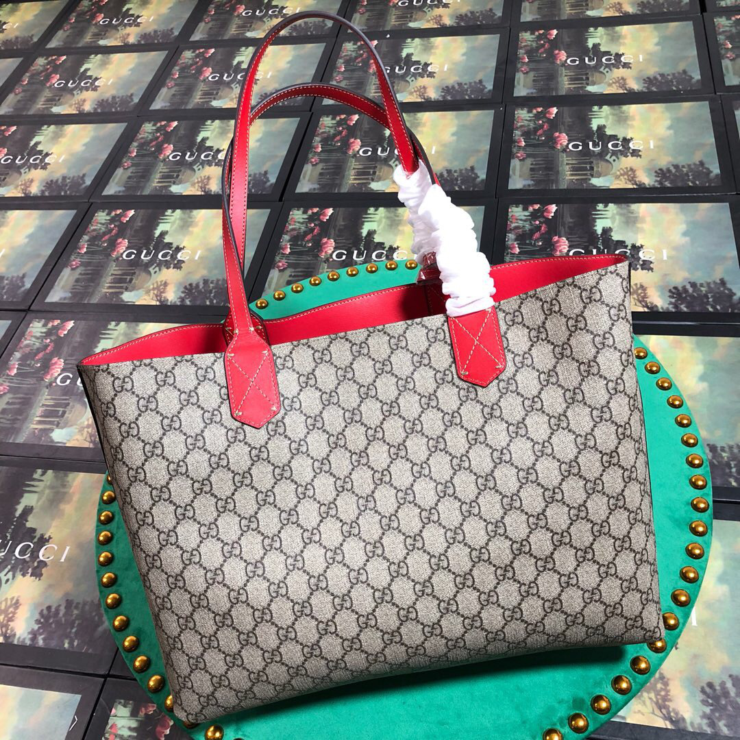 Gvc*1 Tote Calfskin Red Bag 368568