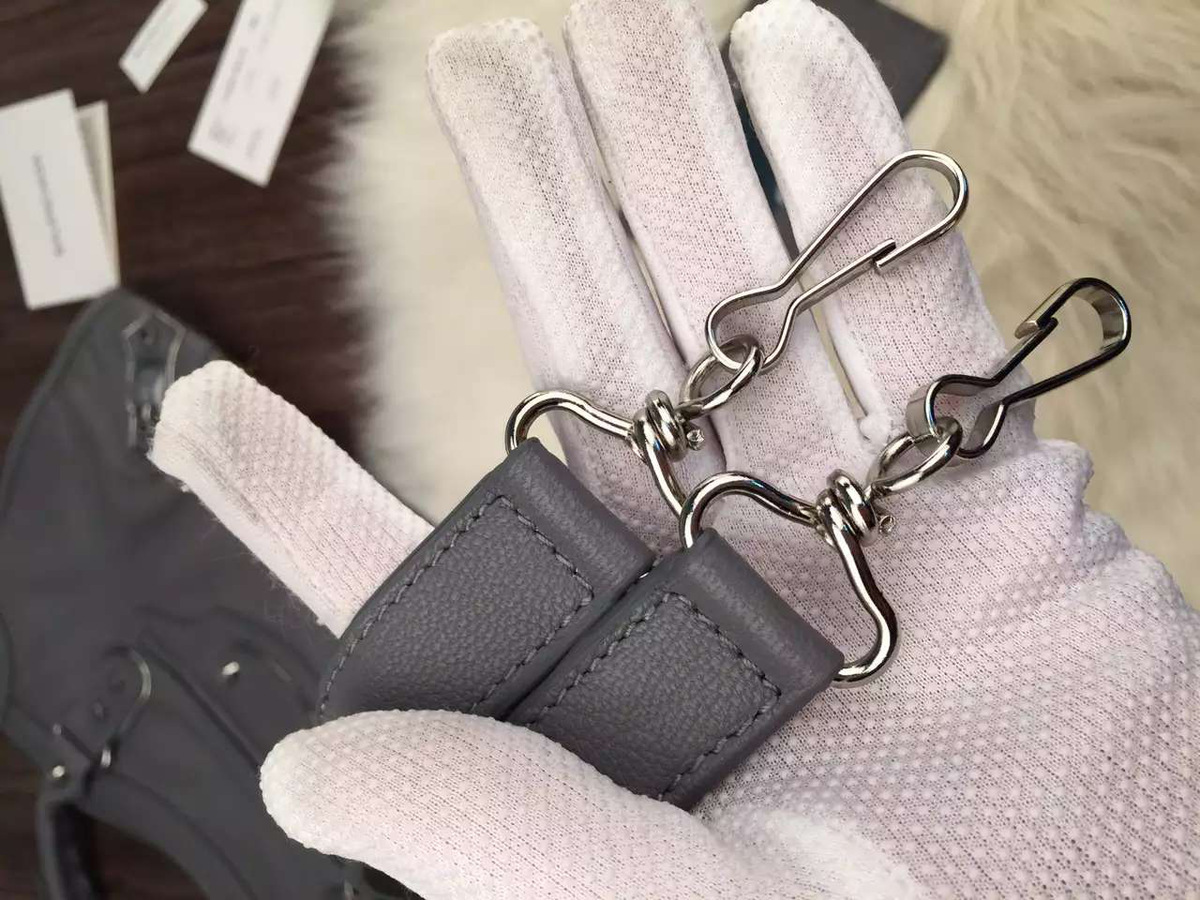Ba1en*iaga Classic City 38cm Goatskin gray Bag