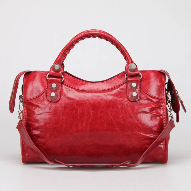 Ba1en*iaga Classic City 38cm Bag Red