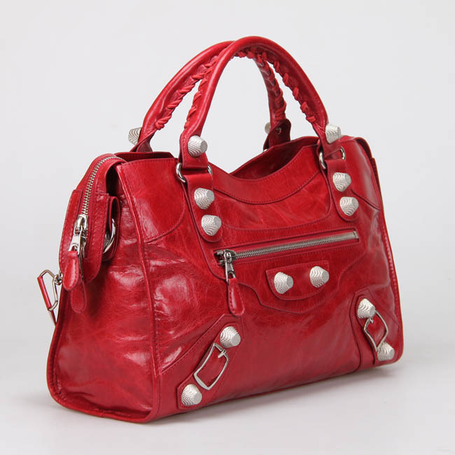 Ba1en*iaga Classic City 38cm Bag Red