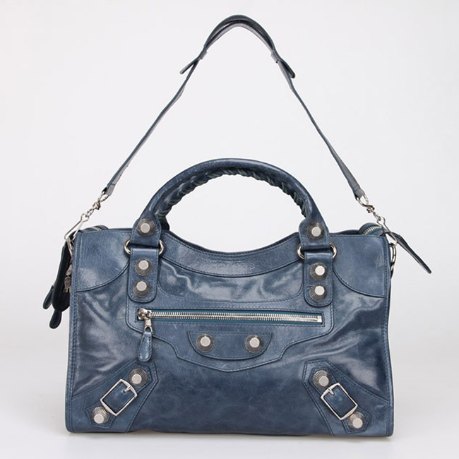 Ba1en*iaga Classic City 38cm Bag blue