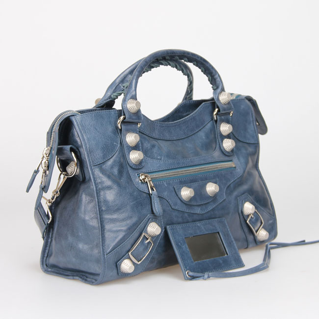 Ba1en*iaga Classic City 38cm Bag blue