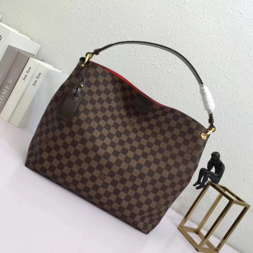 L0vis Vvtt0n Graceful Monogram in Red Bag MM