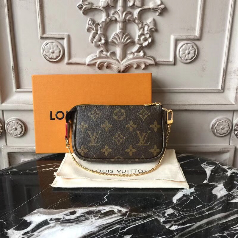 Bagsaaa L0vis Vvtt0n M58009 Mini Pochette Accessoires Monogram - 15.5 x 10.5 x 4 cm