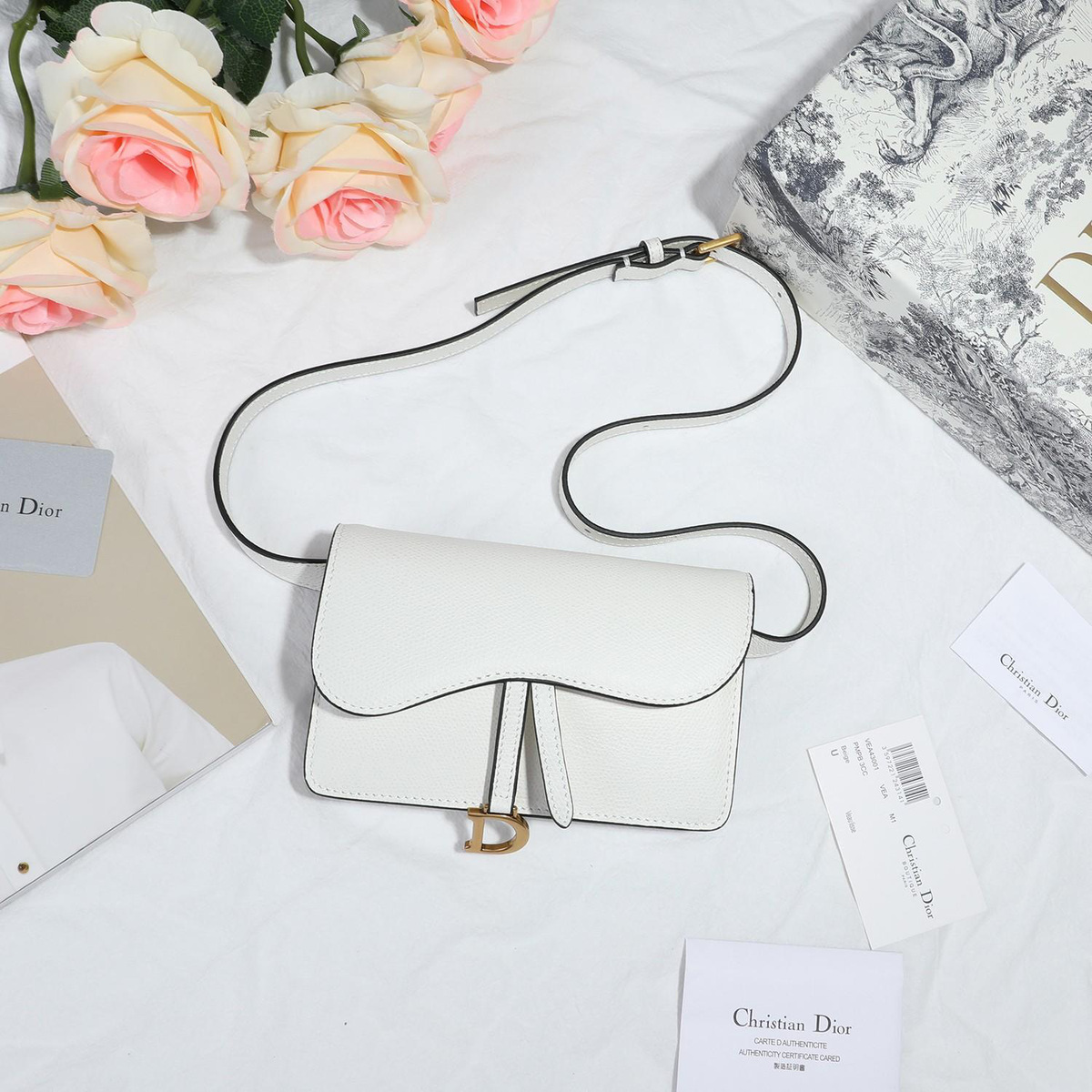 D10r Saddle Waistband Saddle white bag 17cm