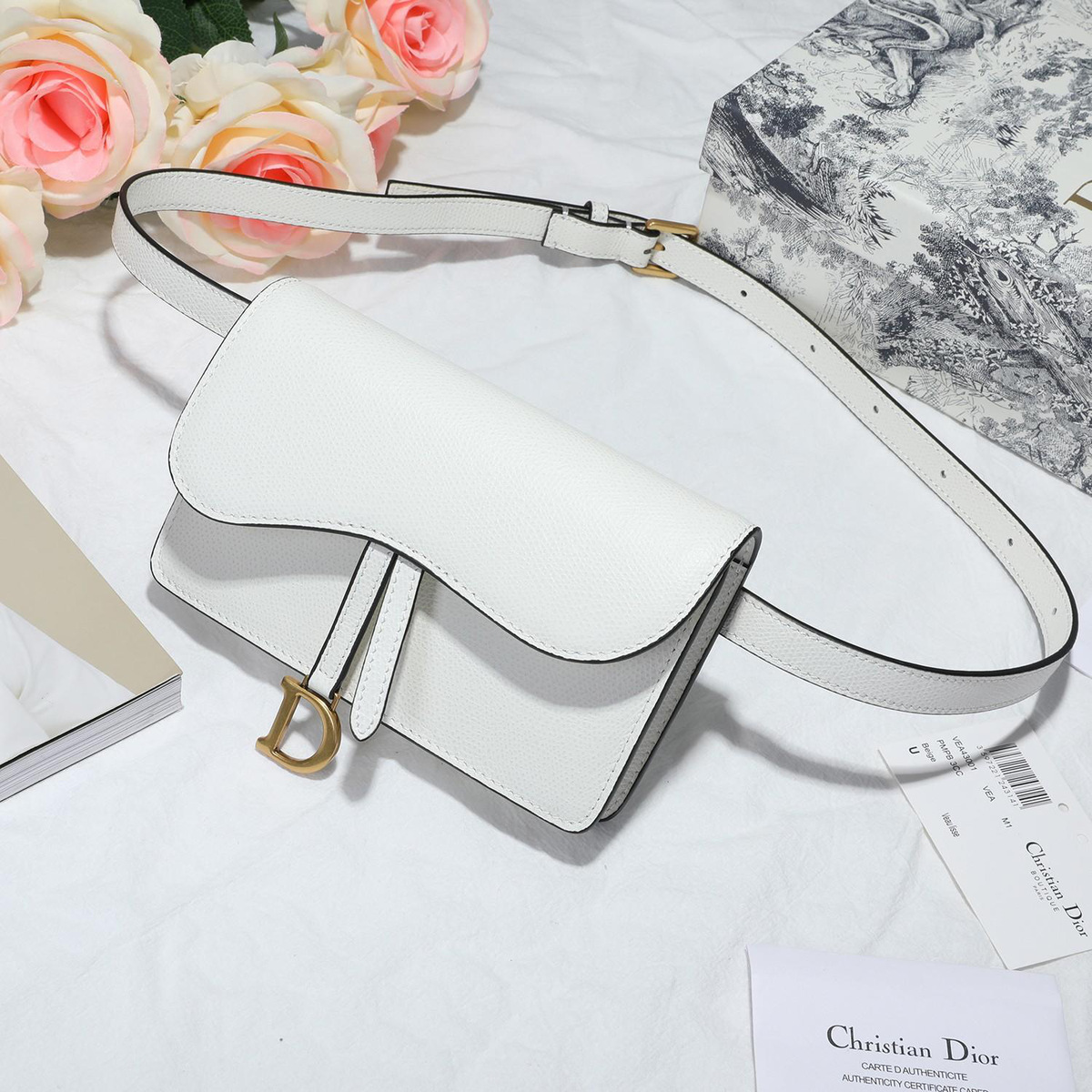 D10r Saddle Waistband Saddle white bag 17cm